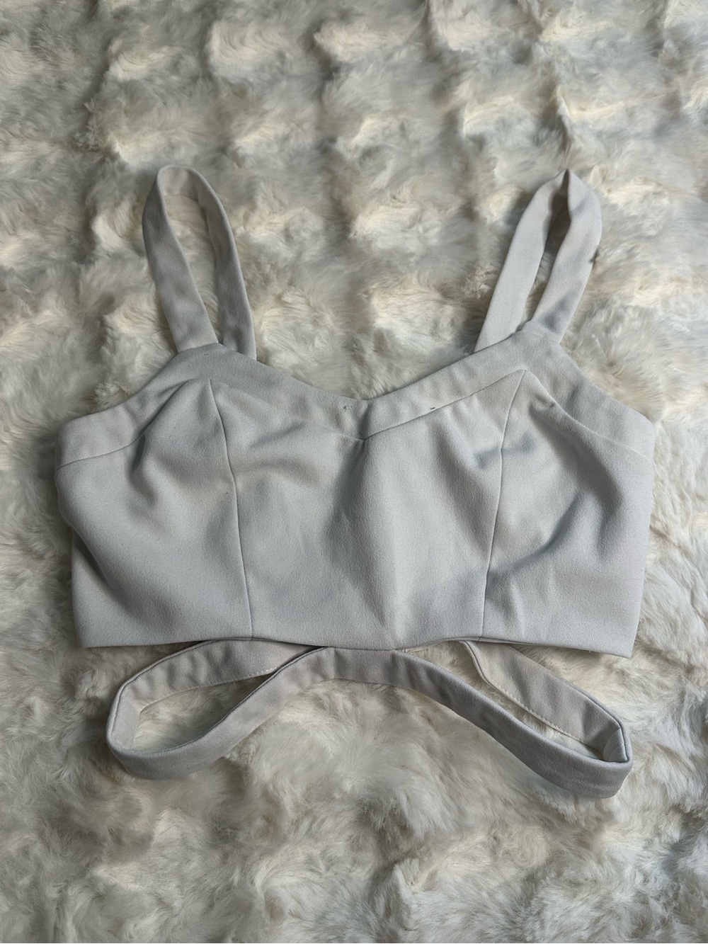 Dolls Detail Strap Crop Bralette Essential Stylish Versatile Top- Women’s